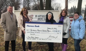 Donation presentation to Harmony House