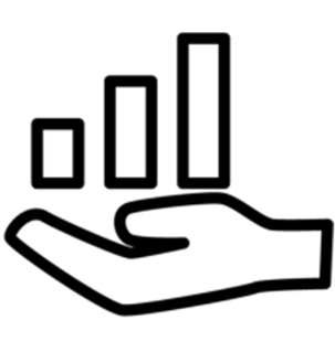Graph for business Icon