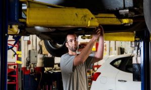 Male car mechanic