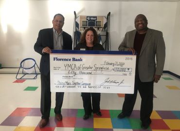 Donation presentation to YMCA of Greater Springfield