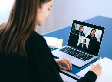 woman with laptop